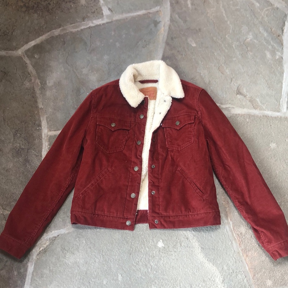 Levi’s corduroy/shearling jacket S